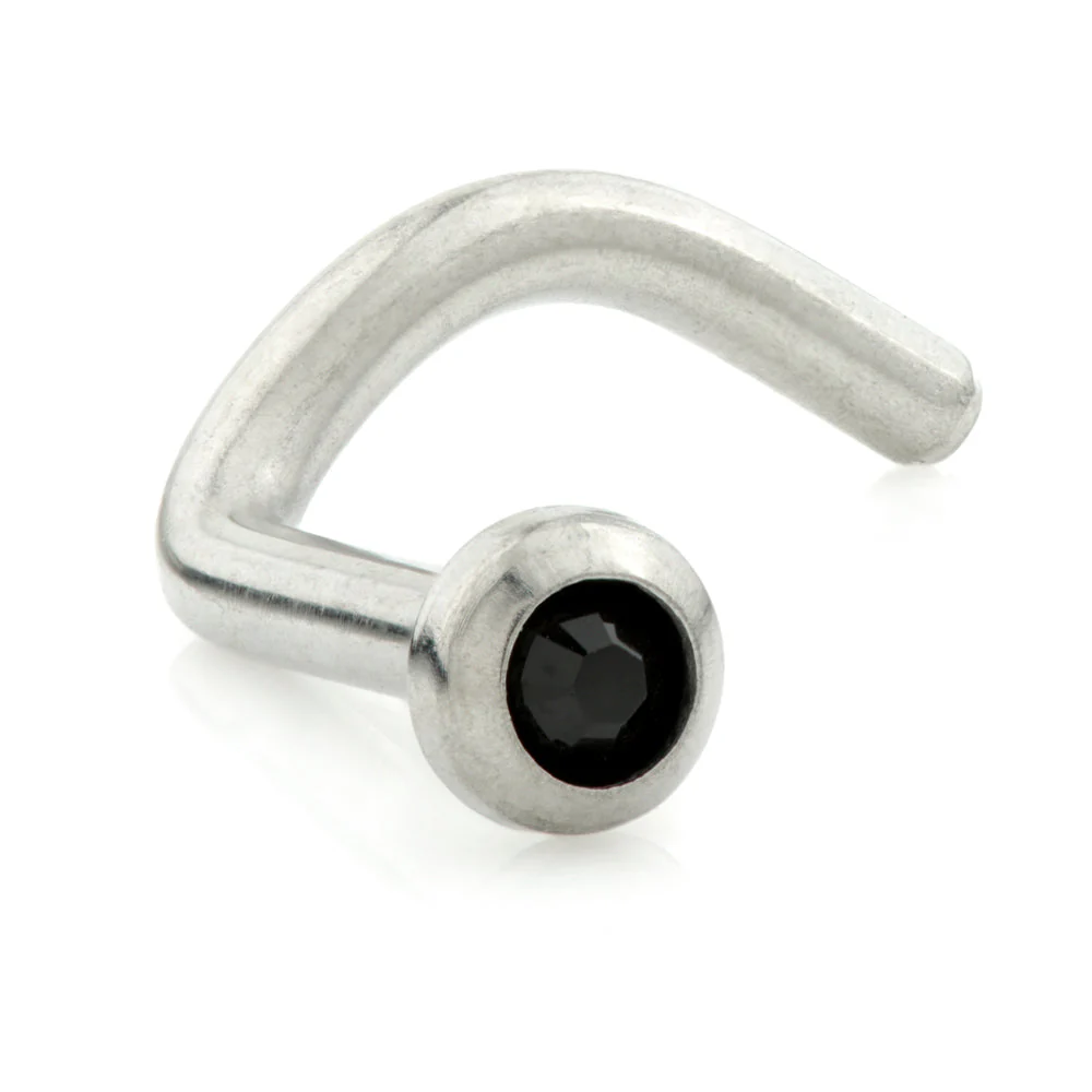 Titanium Disk Gem Nose Stud UK Made - Image 9
