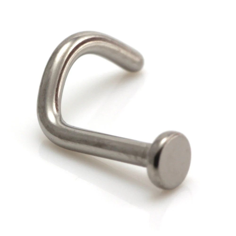 Titanium Disk Nose Stud UK Made