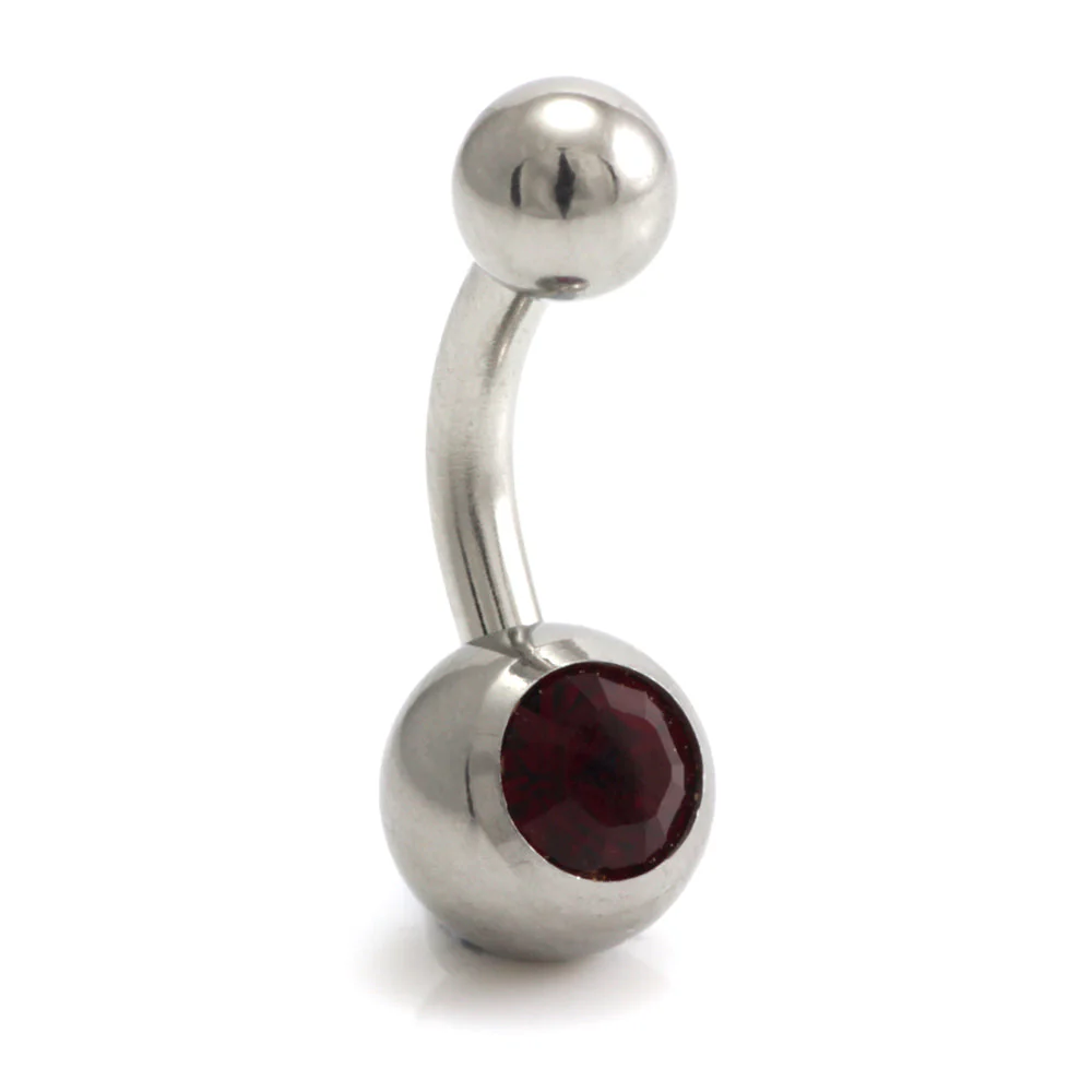 Titanium External Thread Baby Jewelled Navel - UK Made - Image 10