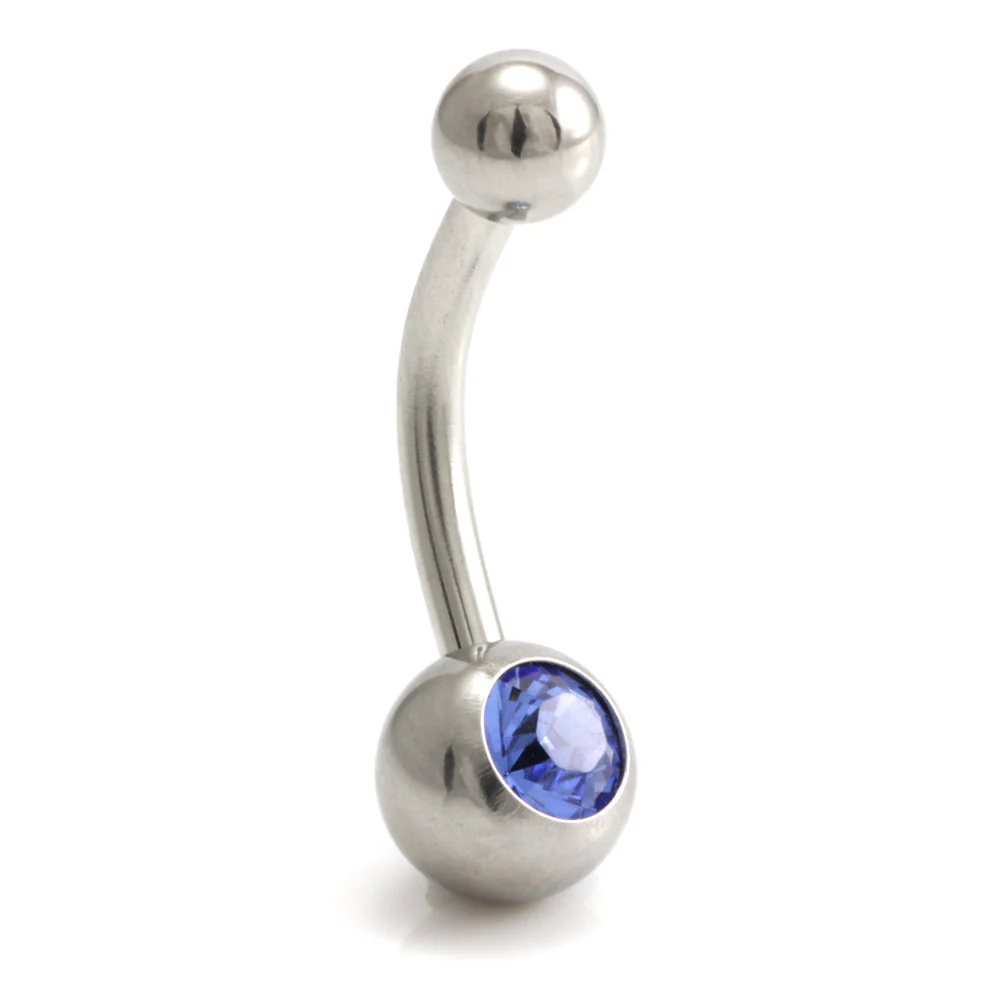 Titanium External Thread Baby Jewelled Navel - UK Made - Image 11