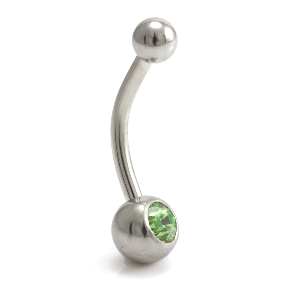 Titanium External Thread Baby Jewelled Navel - UK Made - Image 13