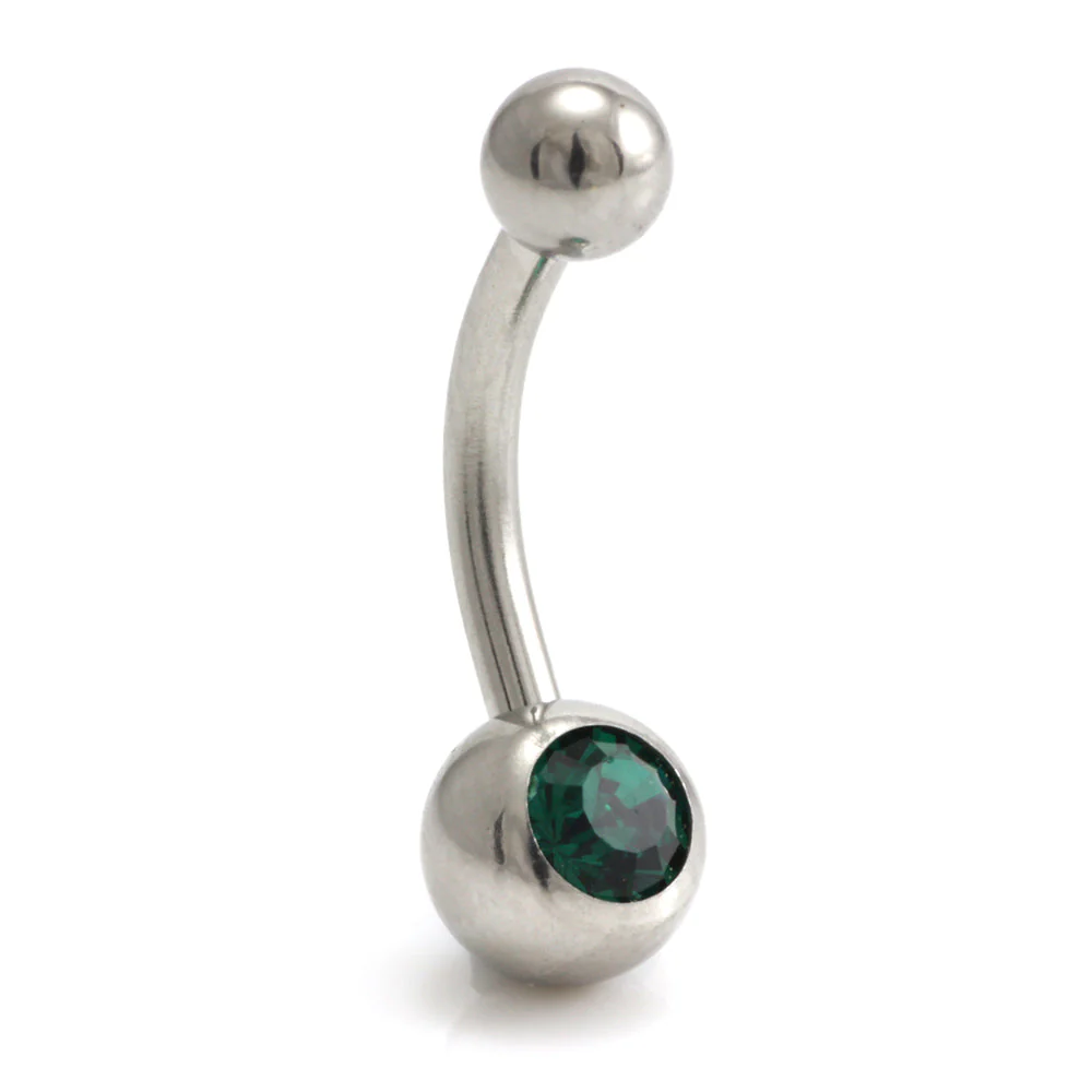 Titanium External Thread Baby Jewelled Navel - UK Made - Image 17