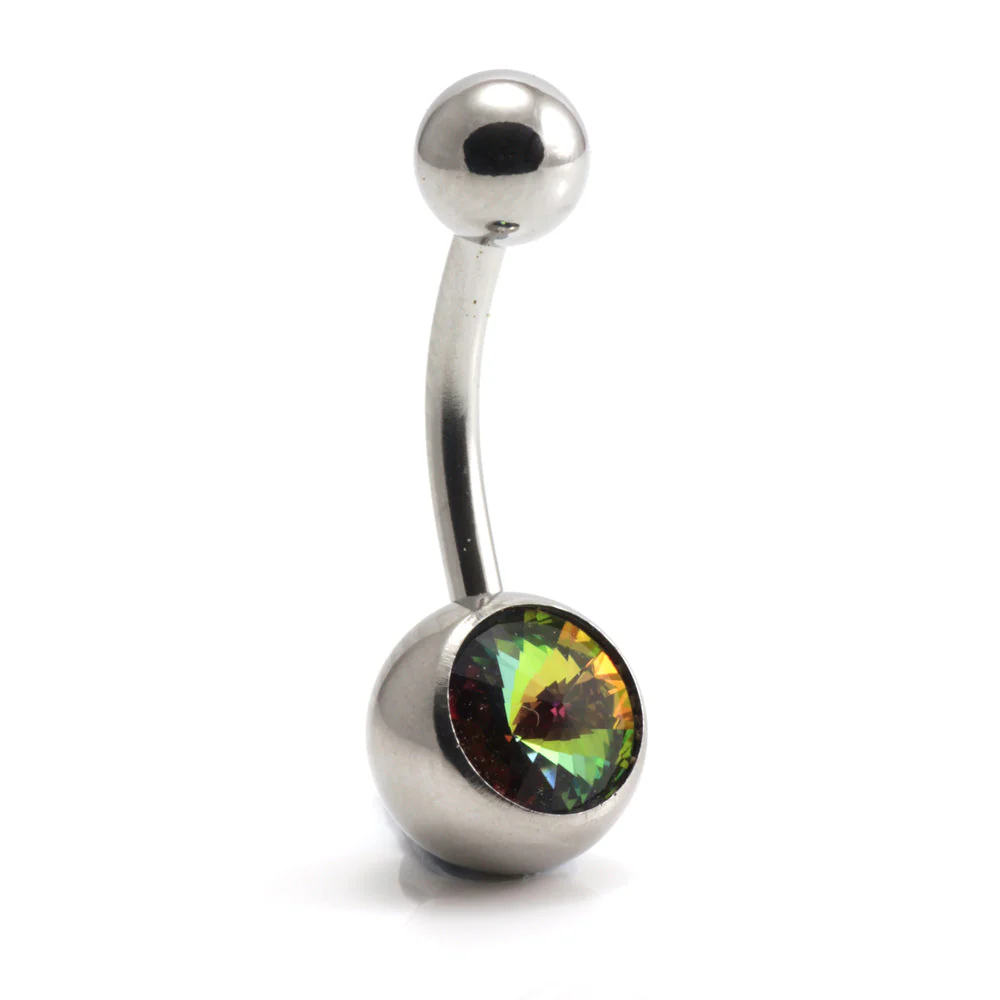 Titanium Internal Jewelled Banana (1.6mm) - Image 2