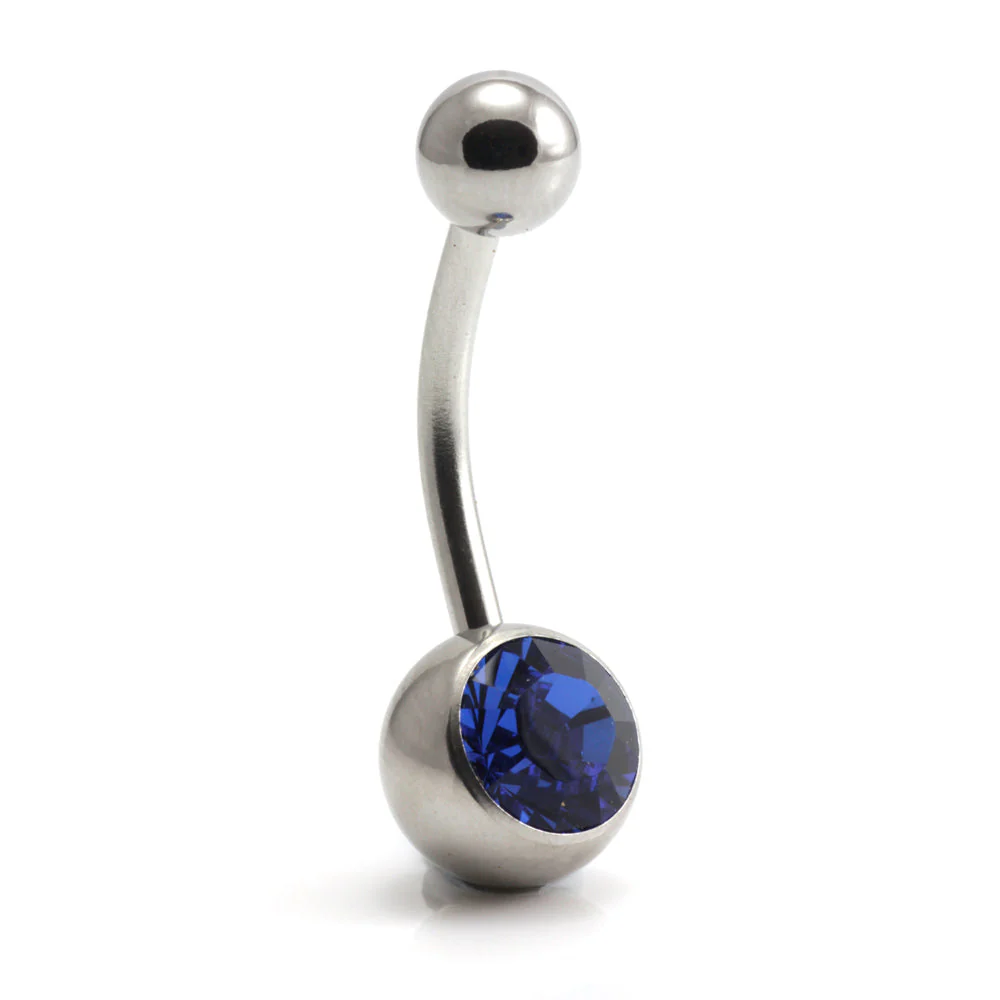 Titanium Internal Jewelled Banana (1.6mm) - Image 3