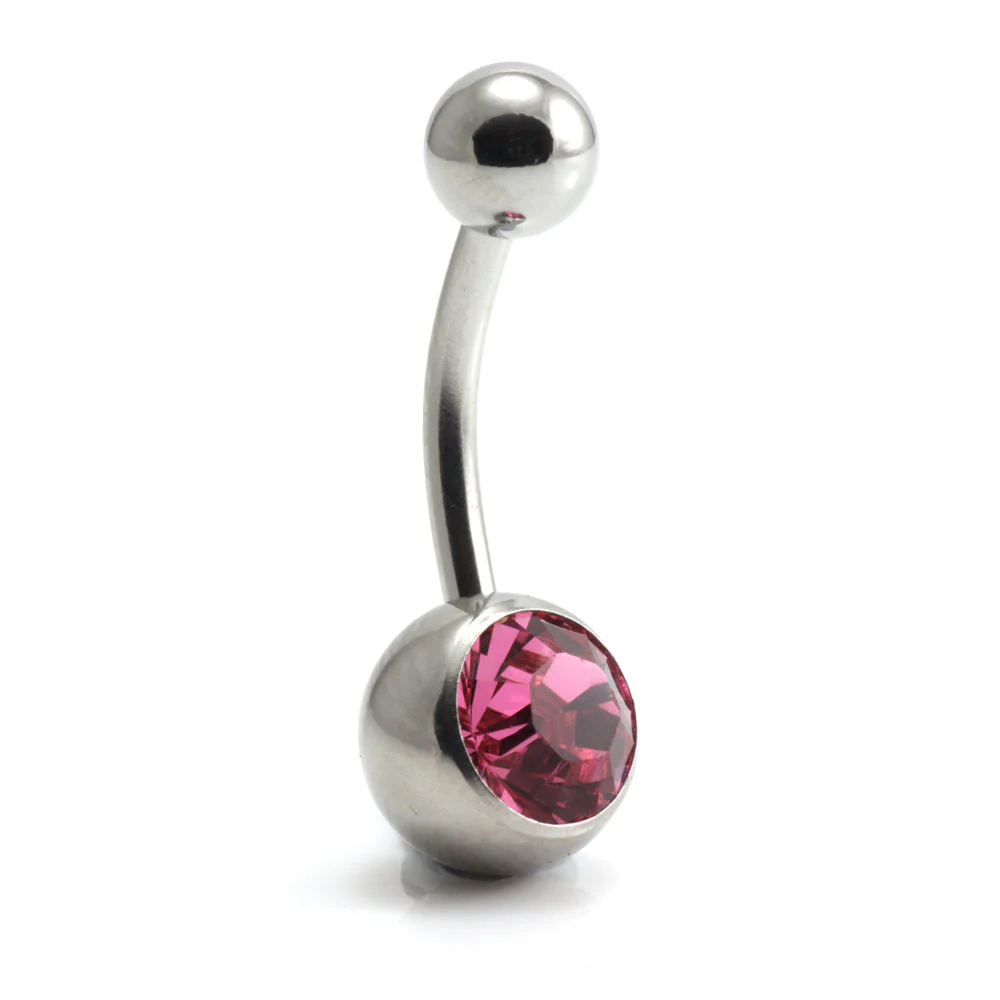 Titanium Internal Jewelled Banana (1.6mm) - Image 4