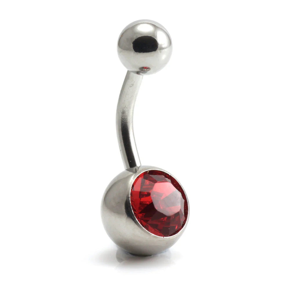 Titanium Internal Jewelled Banana (1.6mm) - Image 5