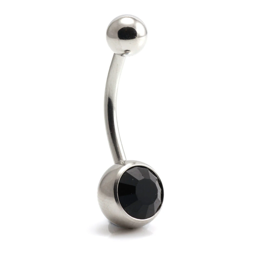 Titanium Internal Jewelled Banana (1.6mm) - Image 6