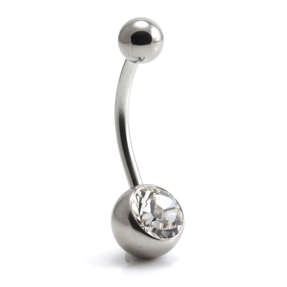Titanium Internal Jewelled Banana (1.6mm) - Image 7