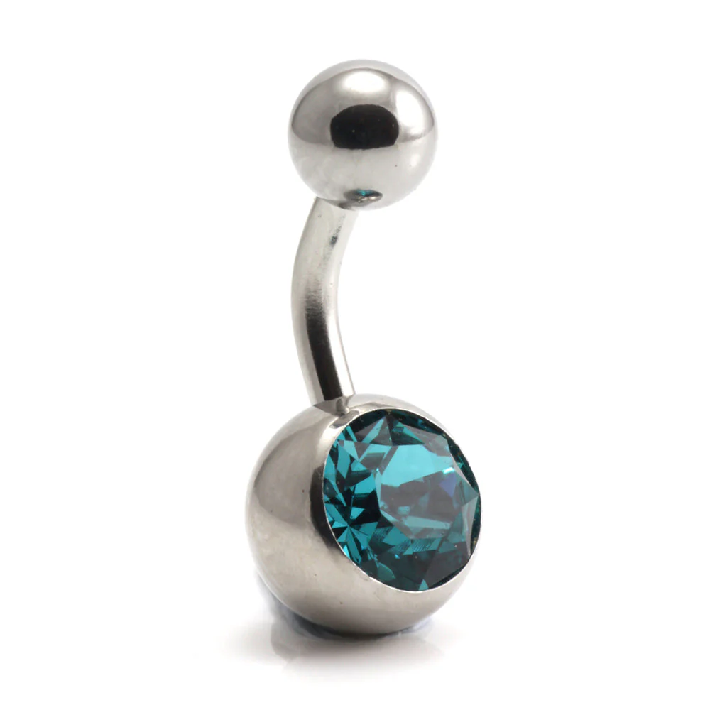 Titanium Internal Jewelled Banana (1.6mm) - Image 8