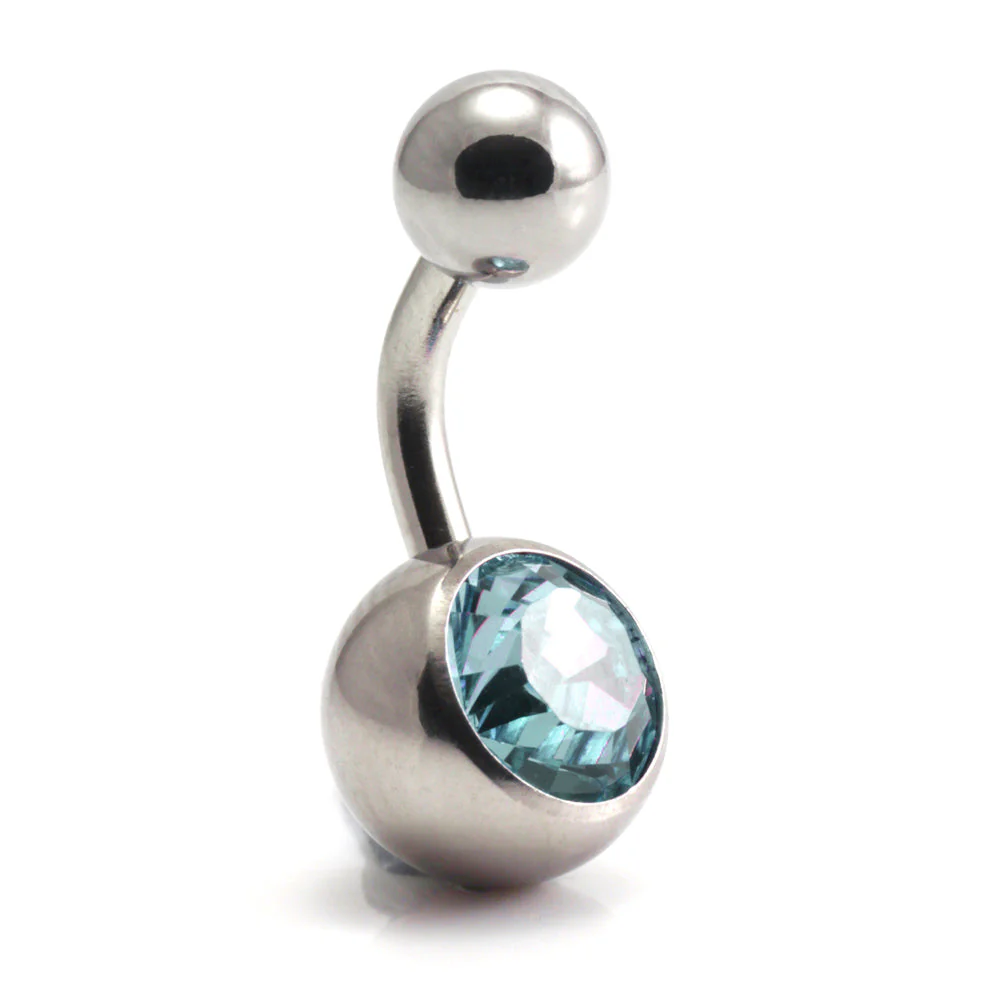 Titanium Internal Jewelled Banana (1.6mm) - Image 9