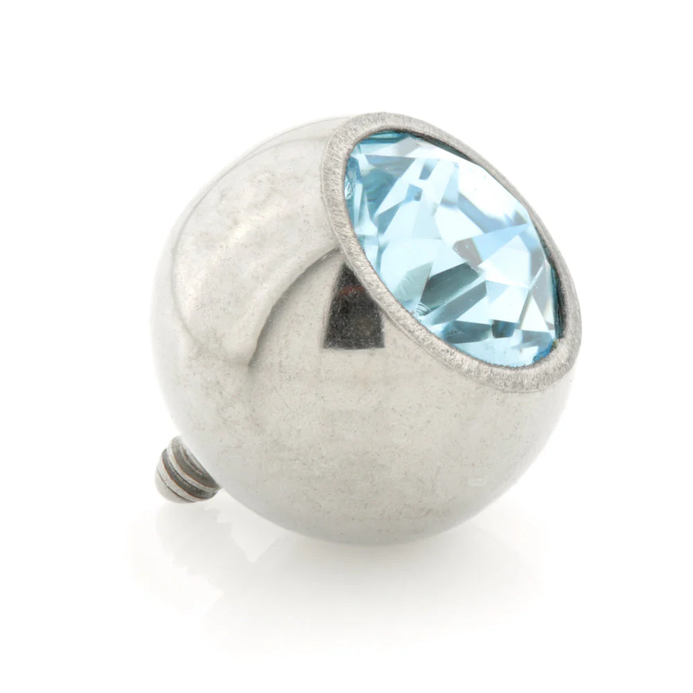 Titanium Internal Thread Micro Gem Ball - Image 3