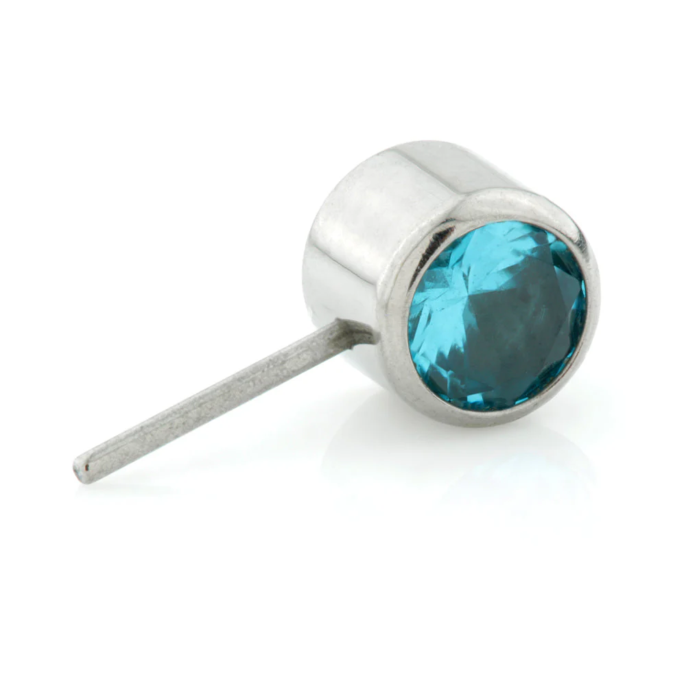 Titanium Threadless Forward Facing Gem Disk - Image 5