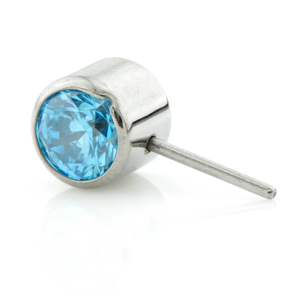 Titanium Threadless Forward Facing Gem Disk - Image 6