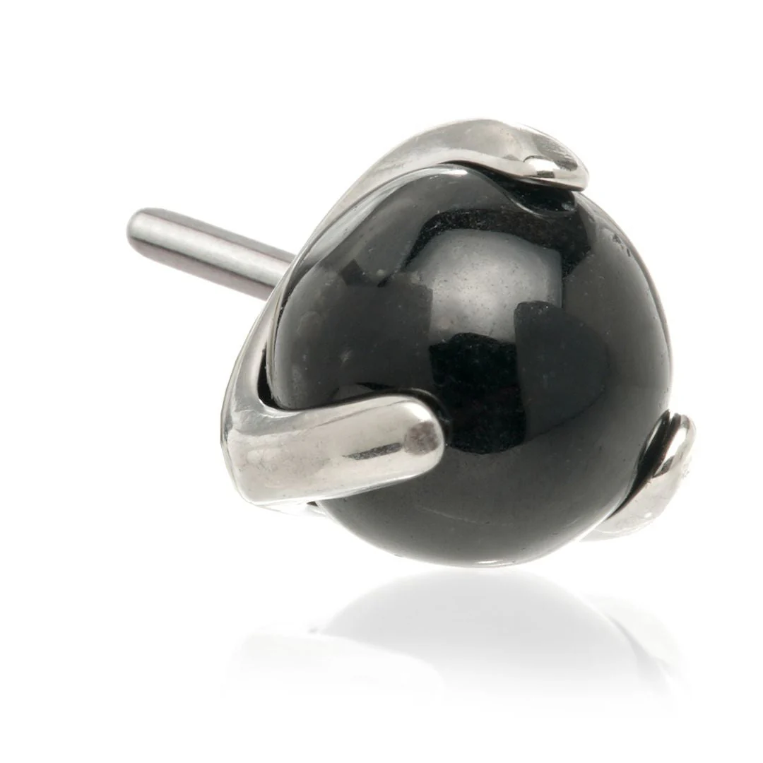 Titanium Threadless Semi Precious Stone Attachment - Image 3
