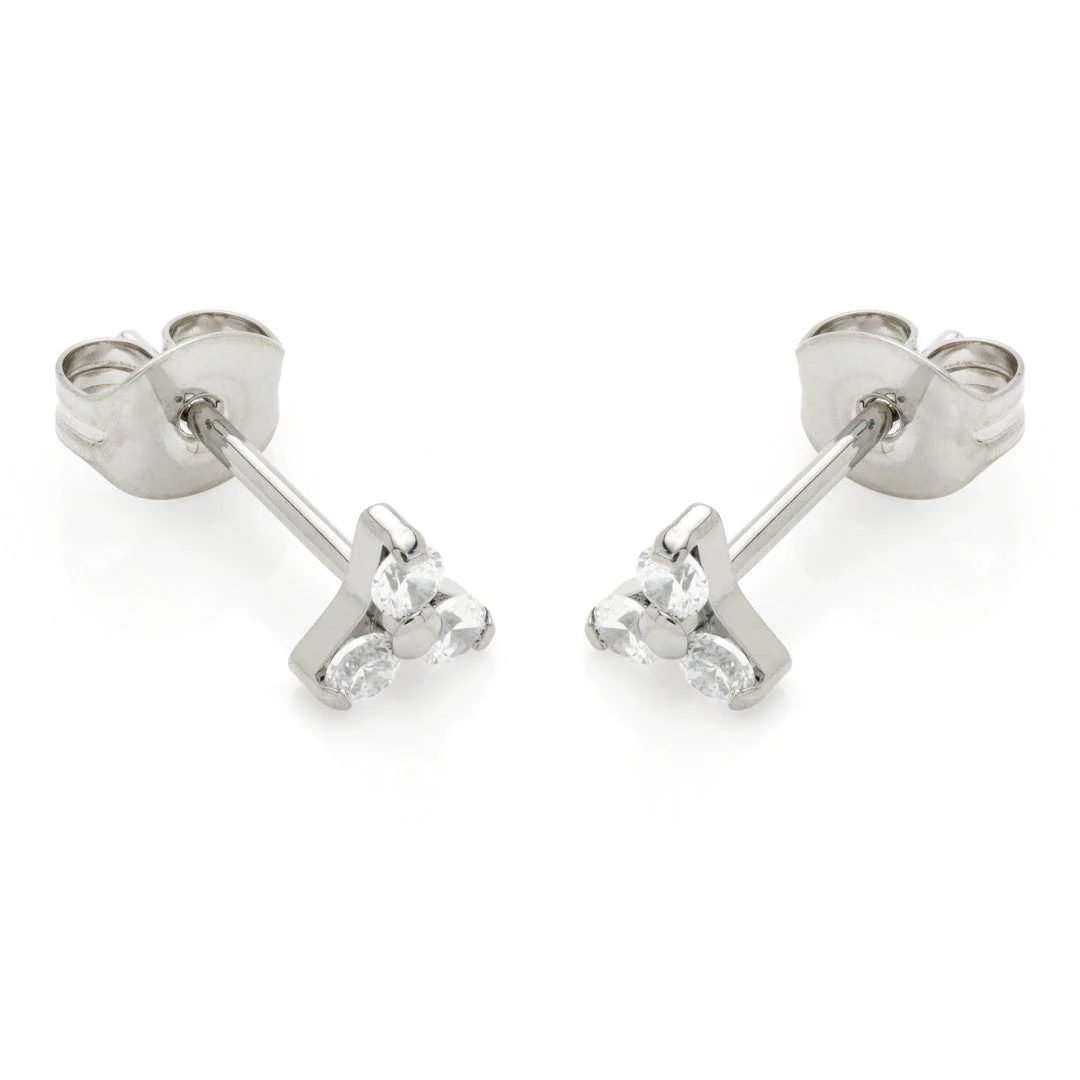 Titanium Trinity Stud Earrings (Pair) - Image 2