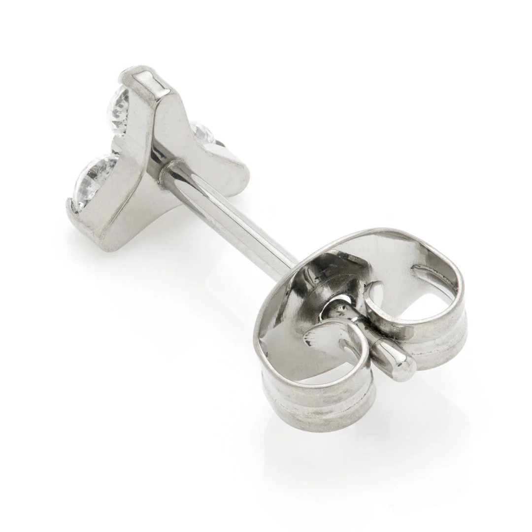 Titanium Trinity Stud Earrings (Pair) - Image 3
