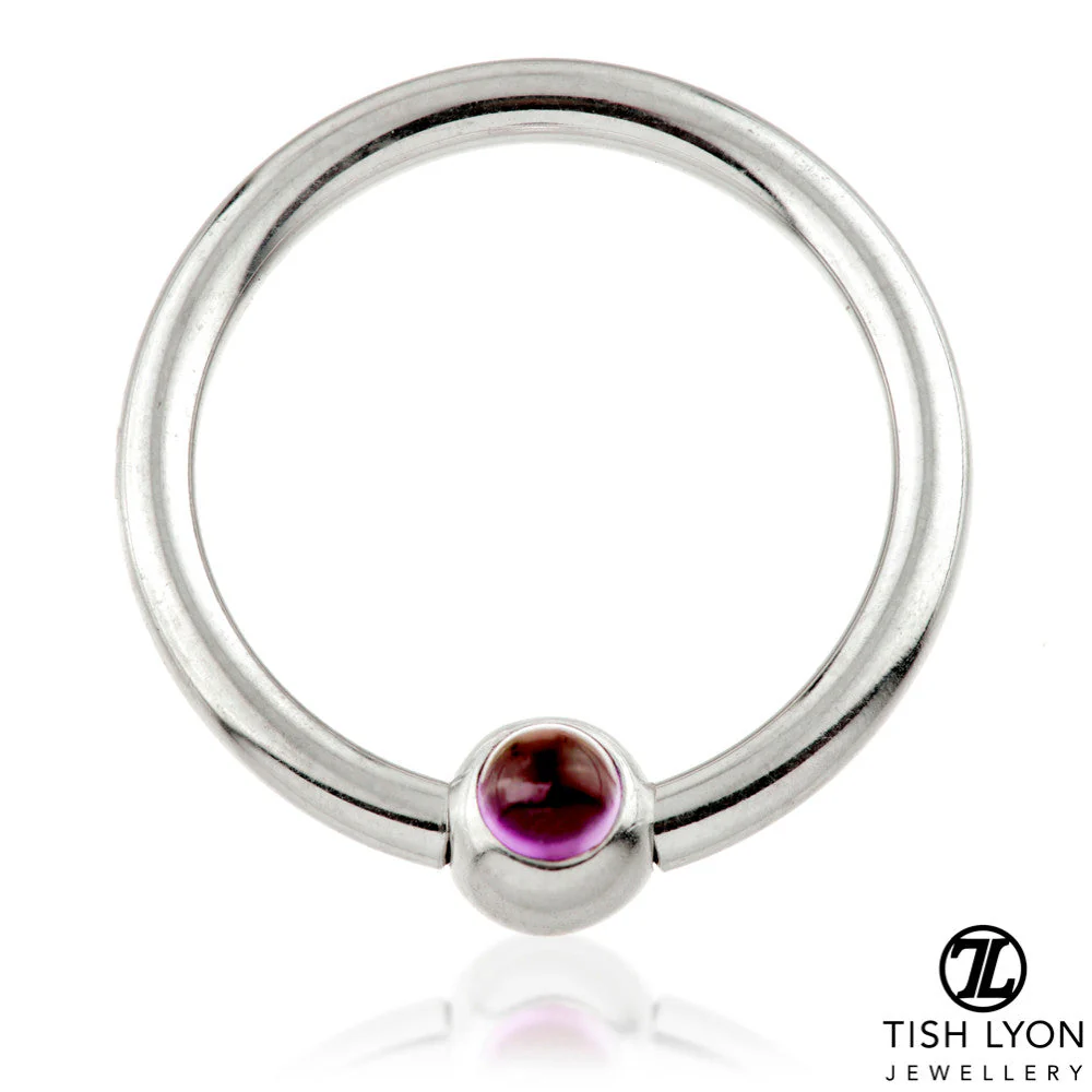 TL - 14ct Gold Amethyst BCR - 1.6mm - Image 2