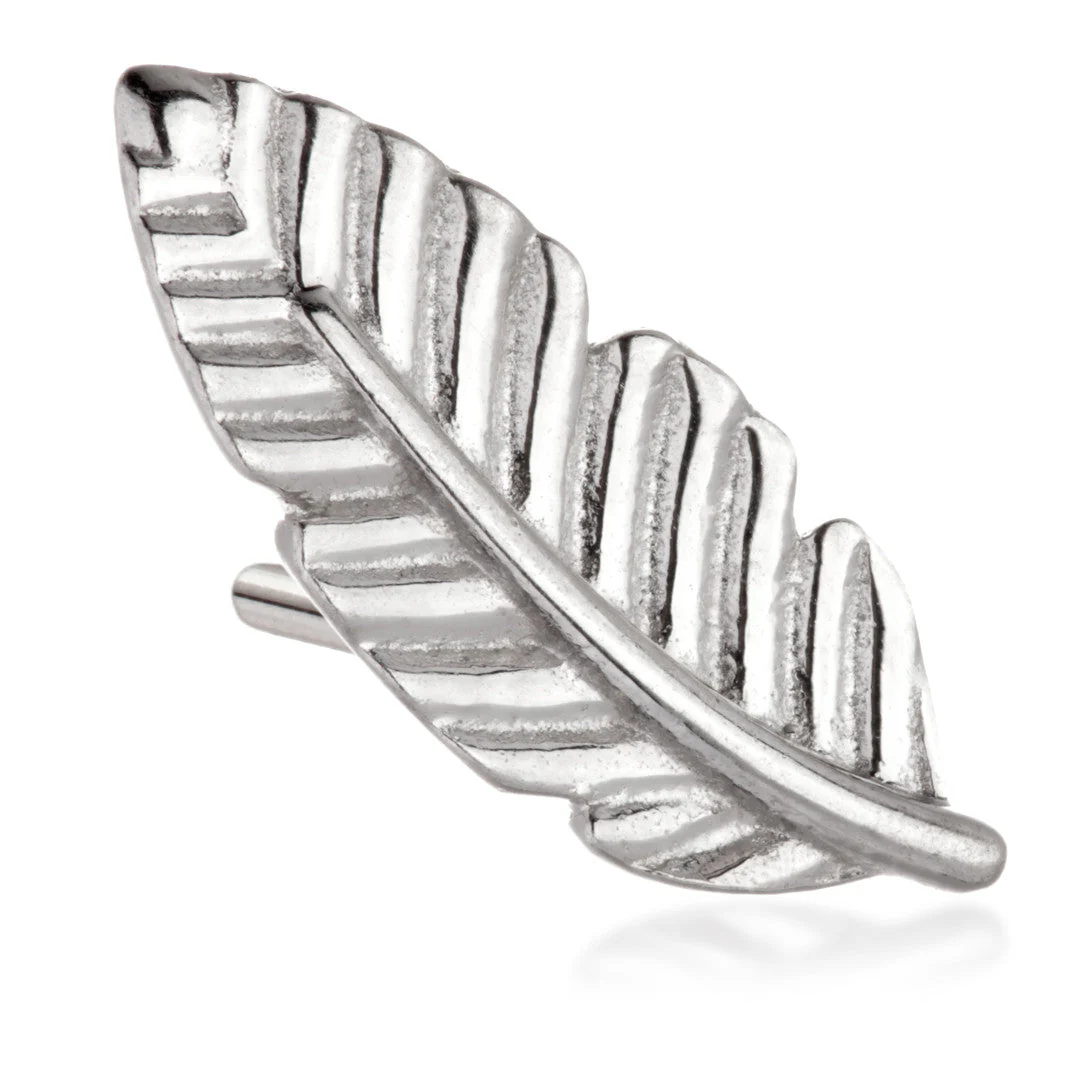TL - 14ct Gold Feather Pin Attachment - Image 2