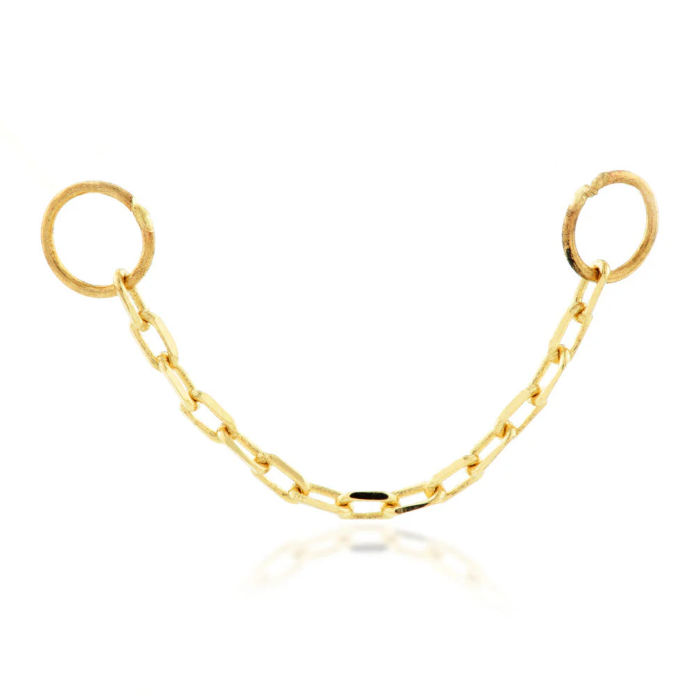 TL - 14ct Gold Hanging Chain Charm-14K-38-Y