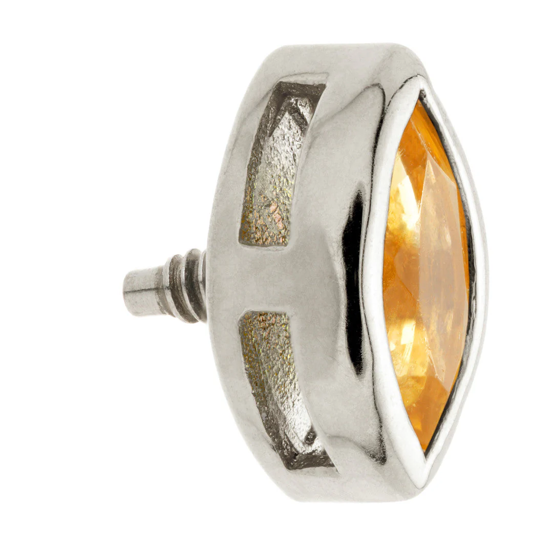 TL - 14ct Gold Internal Citrine Marquise Attachment