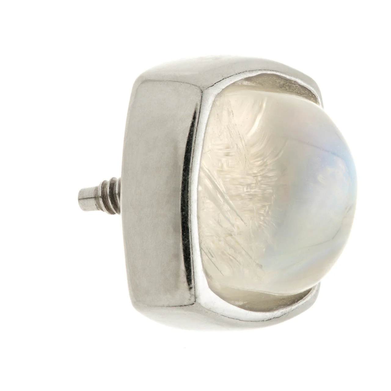TL - 14ct Gold Internal Moonstone Cabochon Cushion Attachment - Image 3