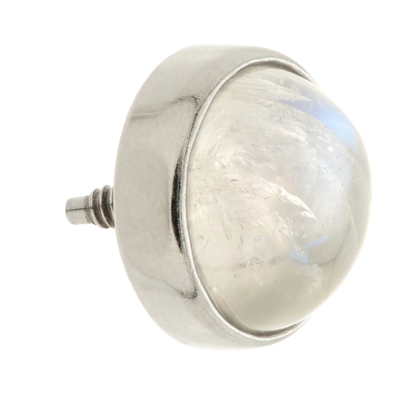 TL - 14ct Gold Internal Moonstone Cabochon Round Attachment - Image 4