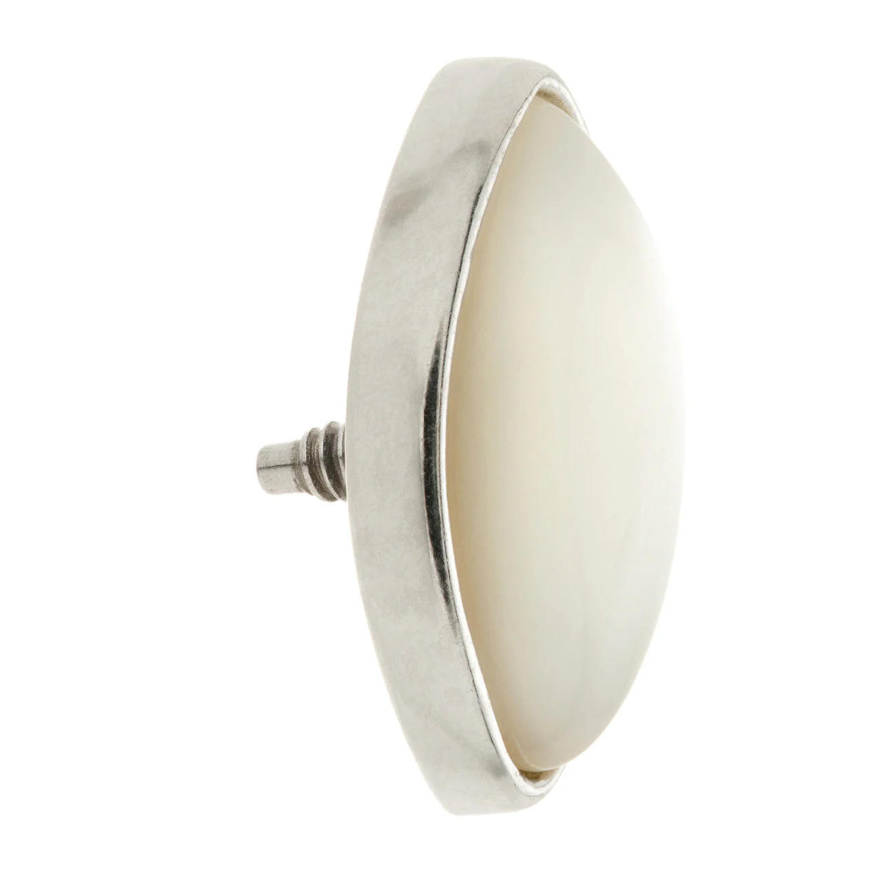 TL - 14ct Gold Internal Mother of Pearl Cabochon Marquise Attachment - Image 3