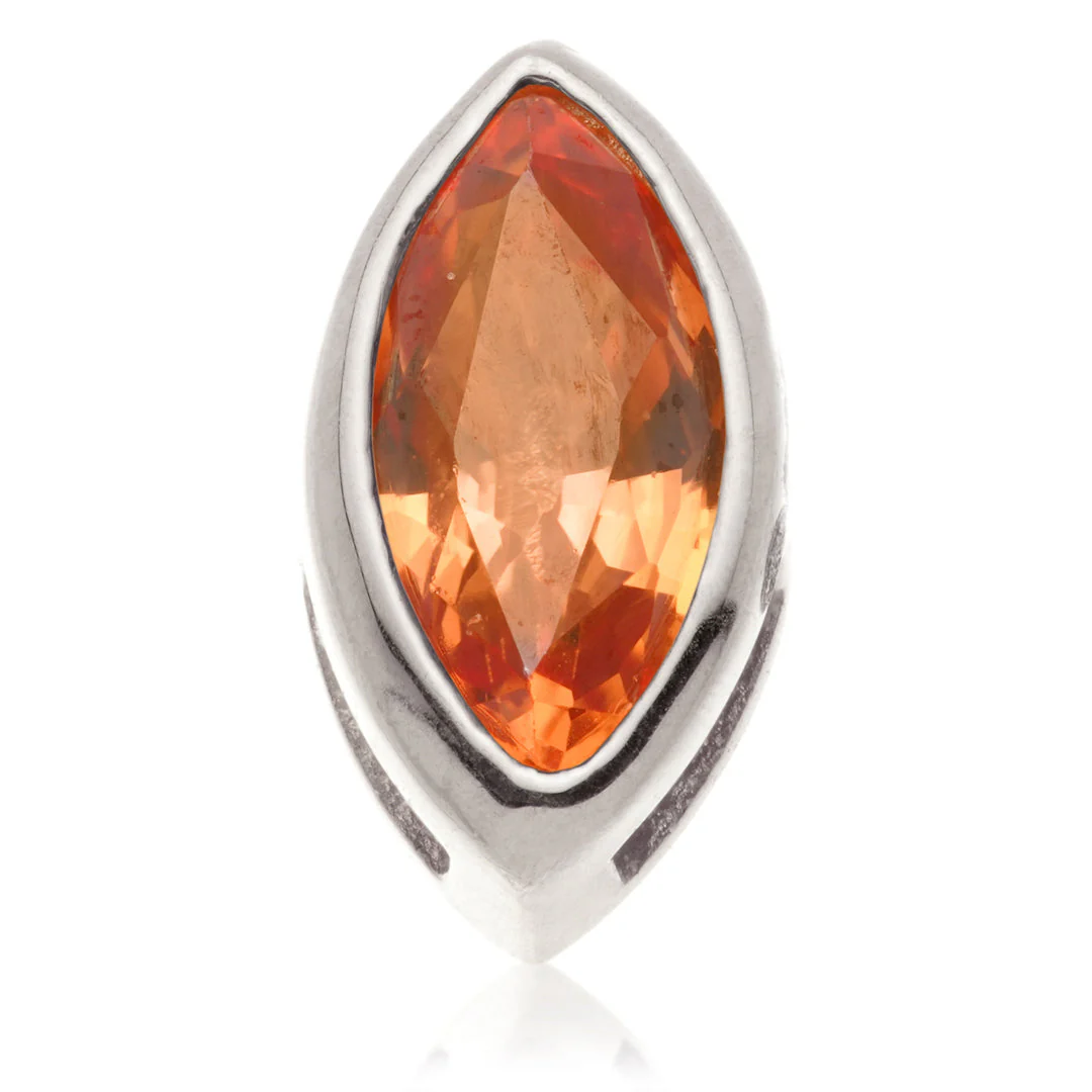 TL - 14ct Gold Internal Multi Tourmaline Marquise Attachment - Image 10