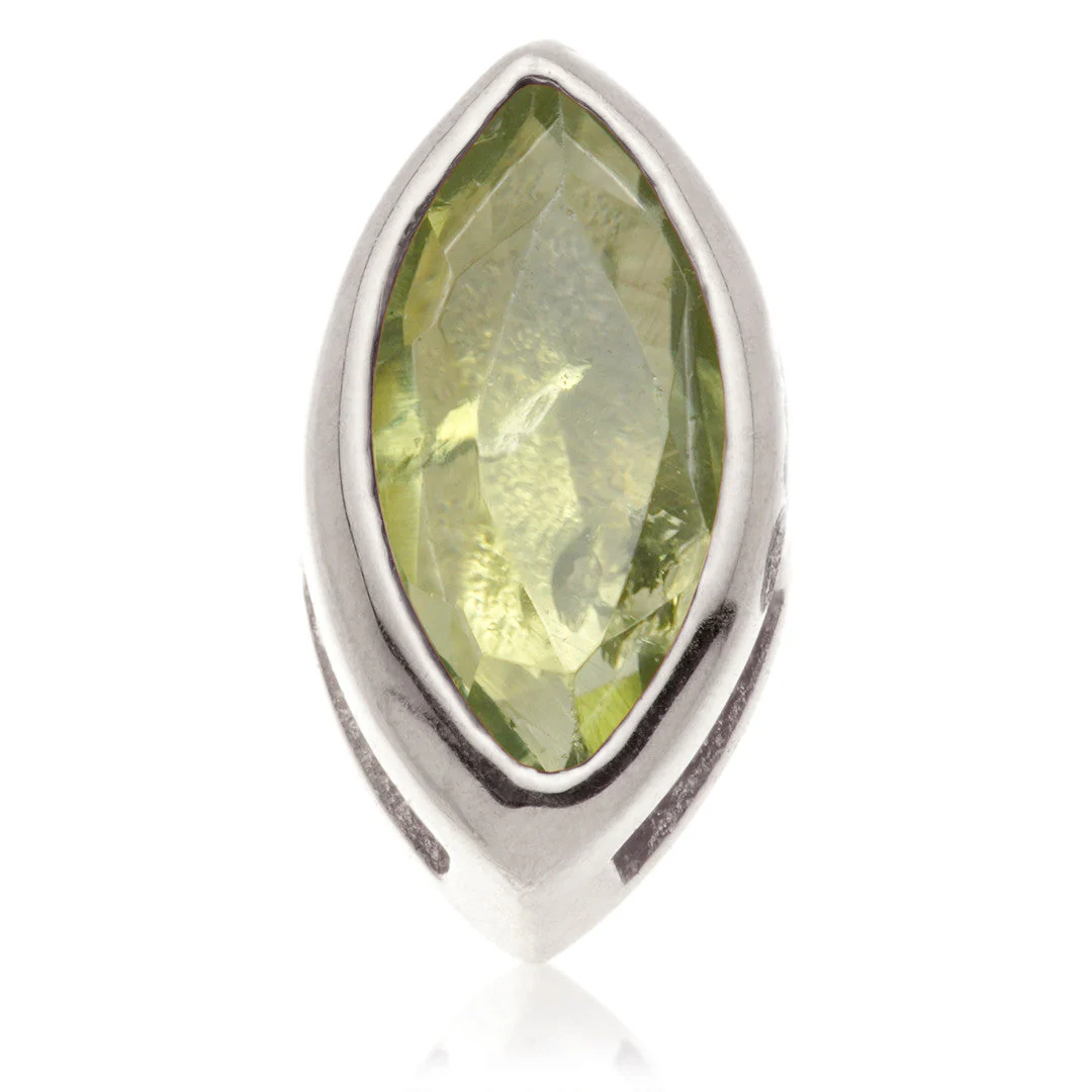 TL - 14ct Gold Internal Multi Tourmaline Marquise Attachment - Image 4