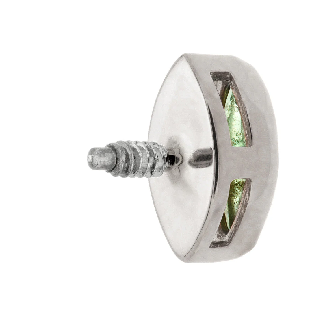 TL - 14ct Gold Internal Peridot Marquise Attachment - Image 6
