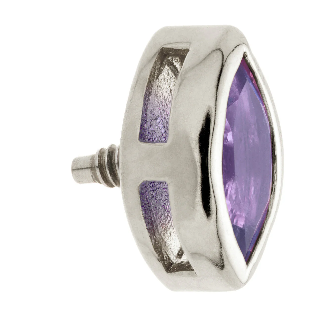 TL - 14ct Gold Internal Tanzanite Marquise Attachment - Image 2