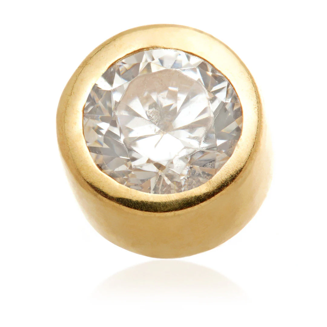 TL - 14ct Internal Gold Bezel Set Gem Attachment - Image 2