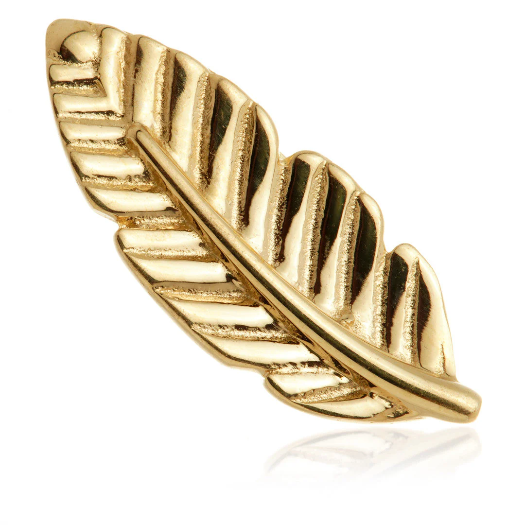 TL - 14ct Internal Gold Feather Attachment - Image 2
