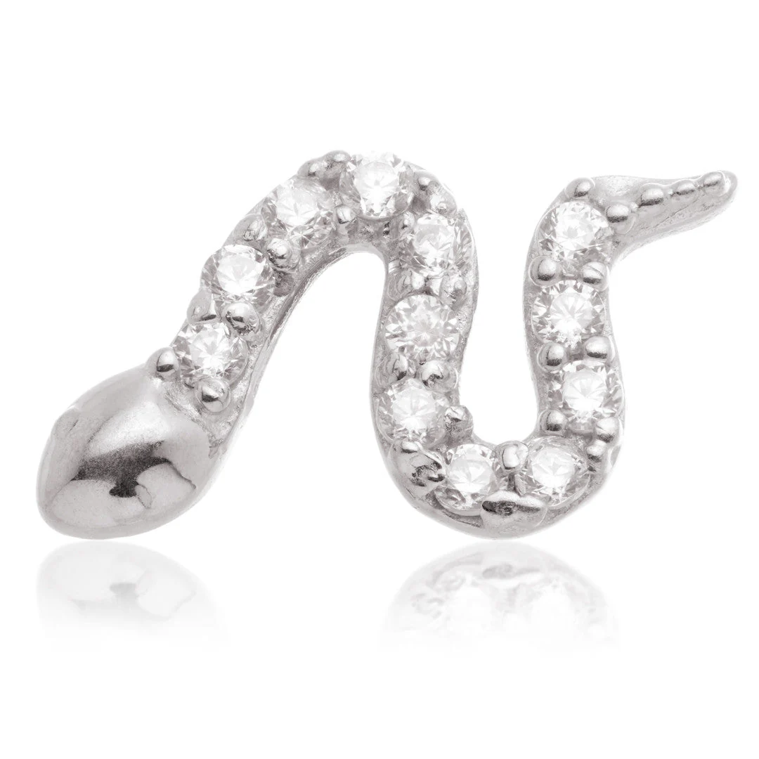 TL - 14ct Internal Gold Jewelled Snake Attachment - Image 2