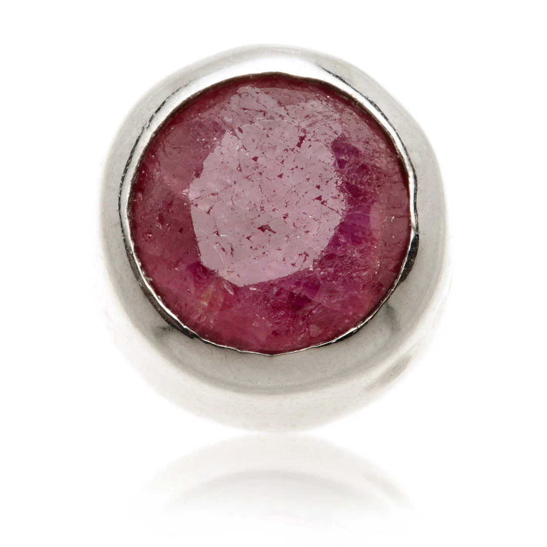 TL - 14ct Internal Gold Ruby Bezel Attachment - Image 2