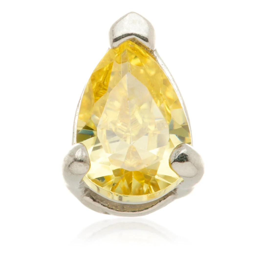 TL - 14ct Internal Gold Teardrop Gem Attachment - Image 12