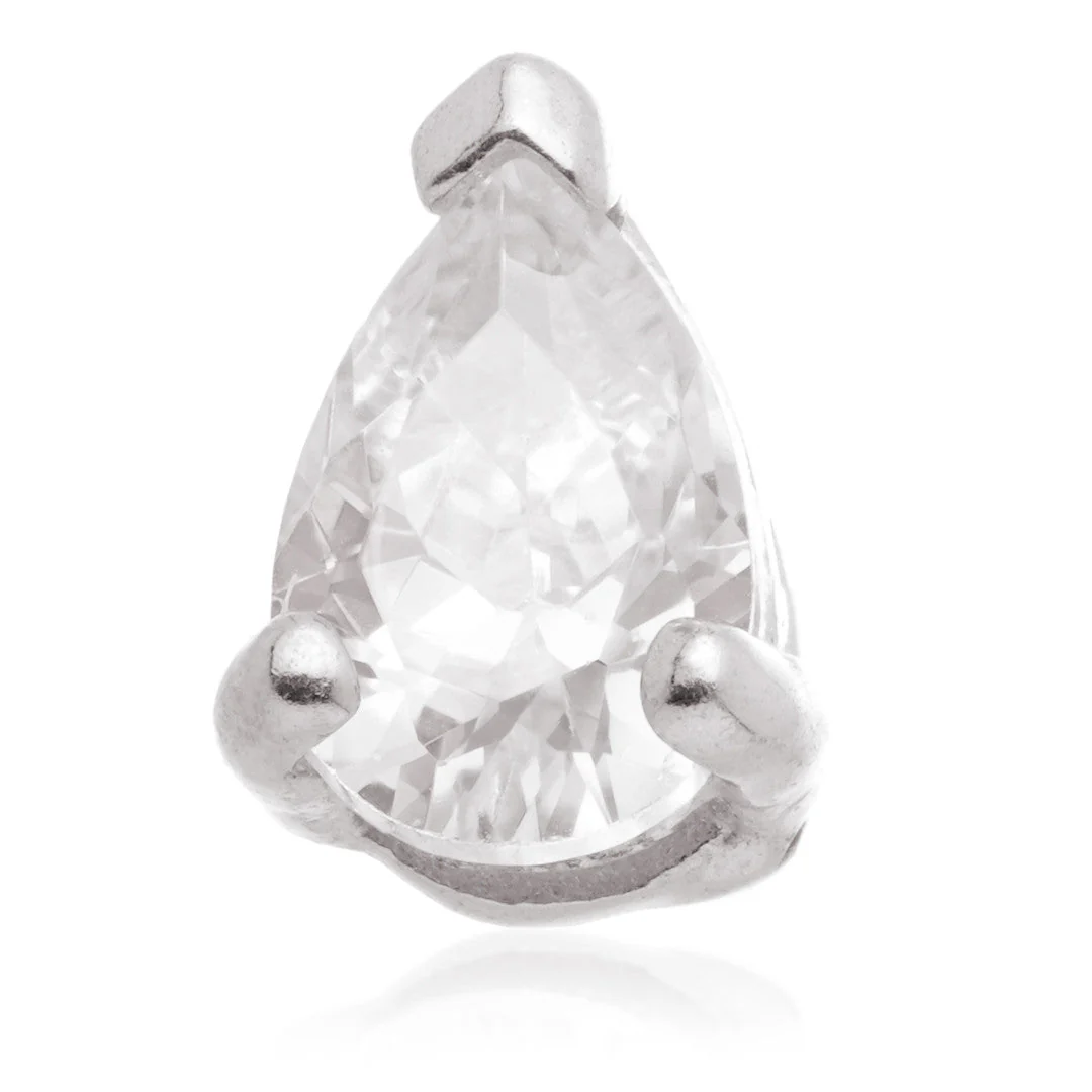 TL - 14ct Internal Gold Teardrop Gem Attachment - Image 2