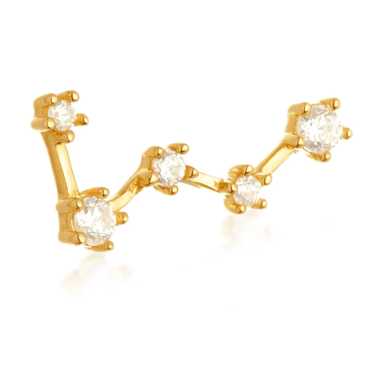 TL - 14ct Threadless Gold Constellation Pin Attachment - Image 2