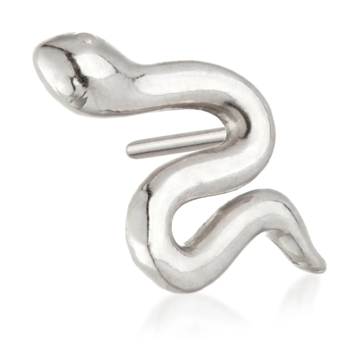 TL - 14ct Threadless Gold Snake Pin Attachment - Image 2