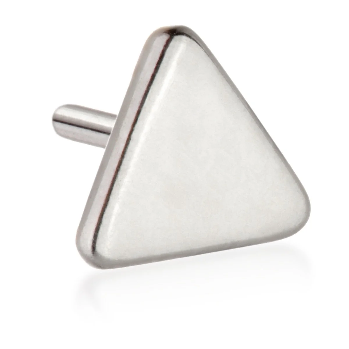 TL - 14ct Threadless Gold Triangle Pin Attachment - Image 2