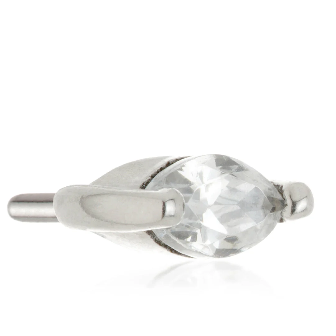 TL - 14ct Threadless Mini Marquise Gem Attachment - Image 2