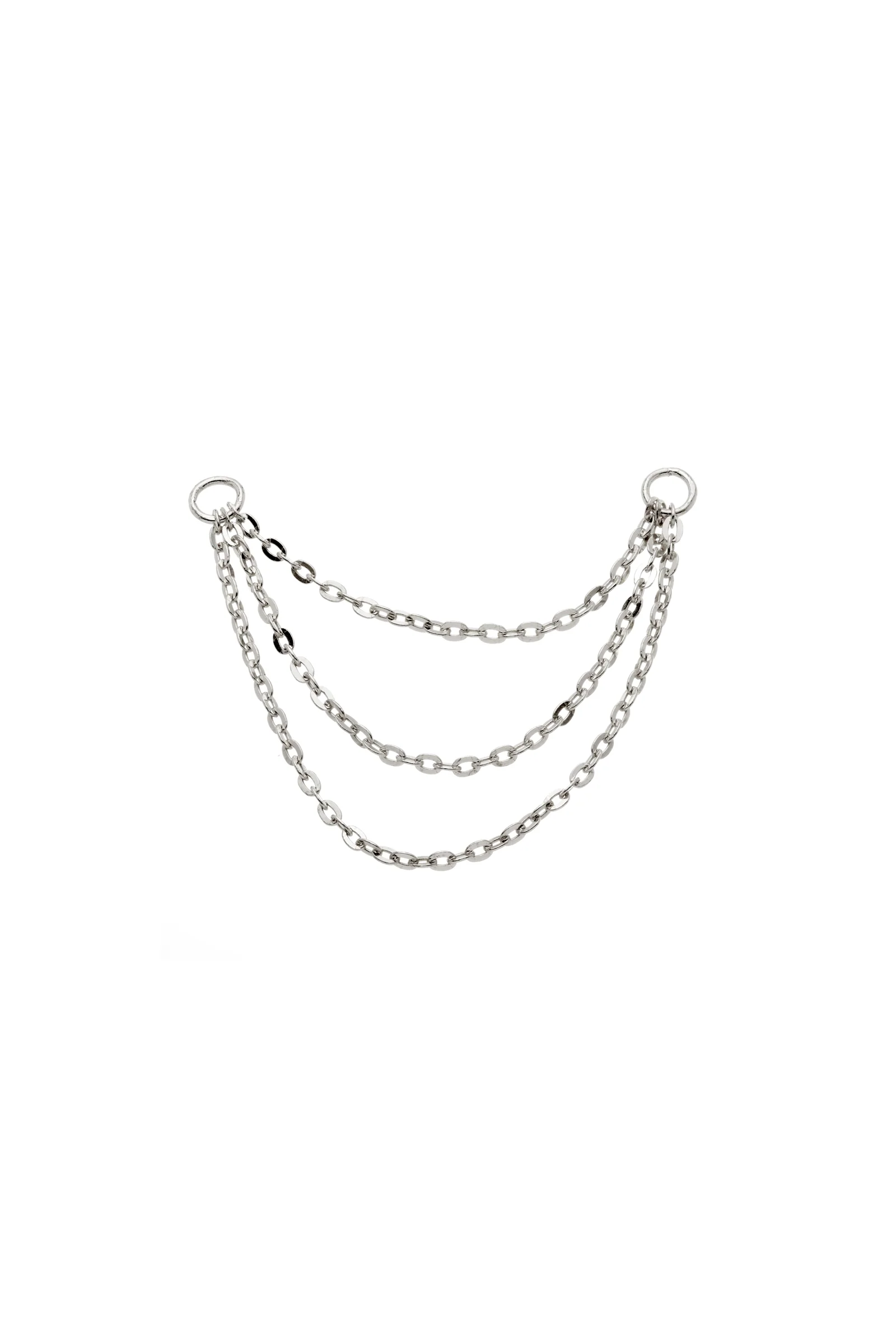 TL - 9ct Gold Hanging Triple Chain Charm - Image 2