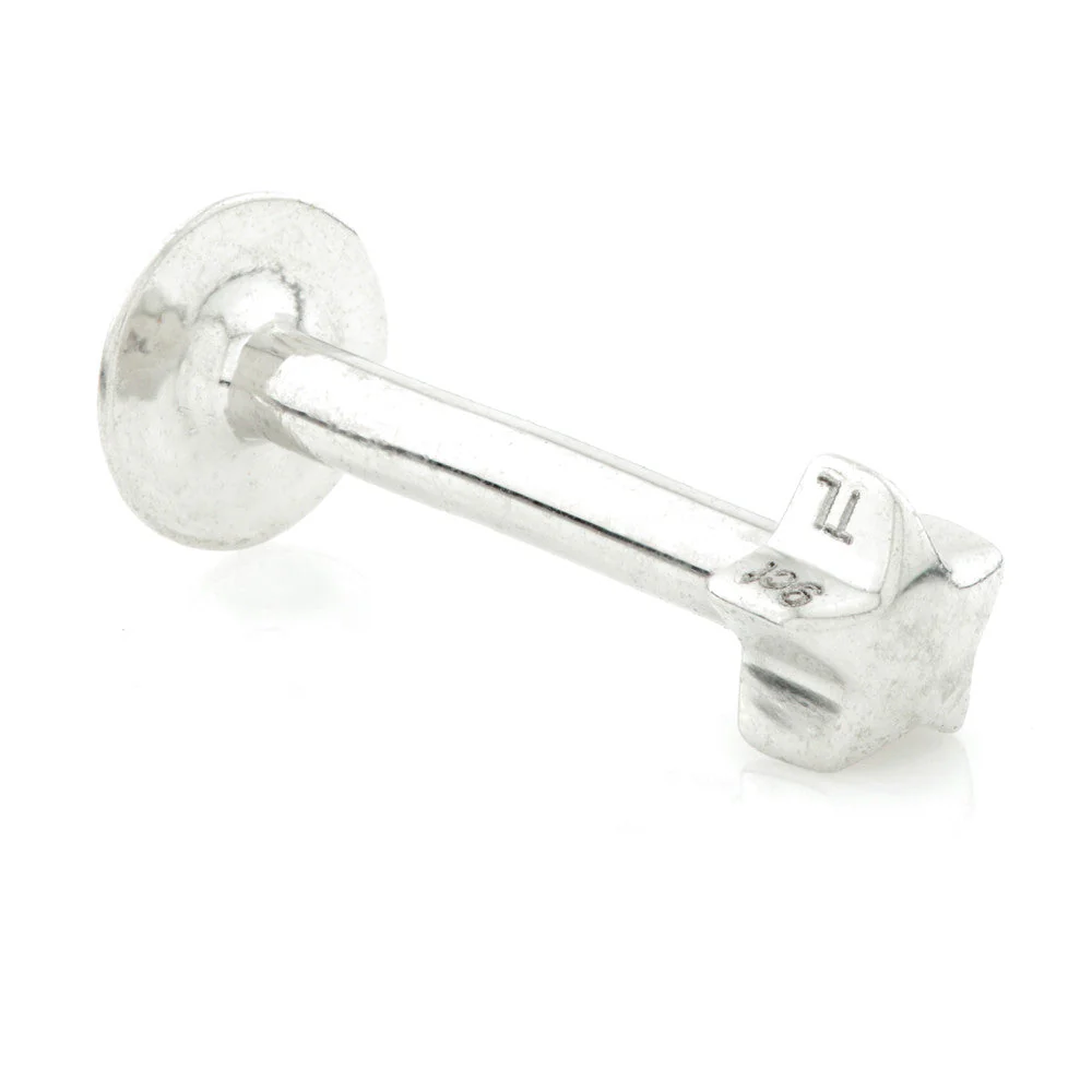 TL - 9ct Gold Star Labret - 1.2mm x 8mm