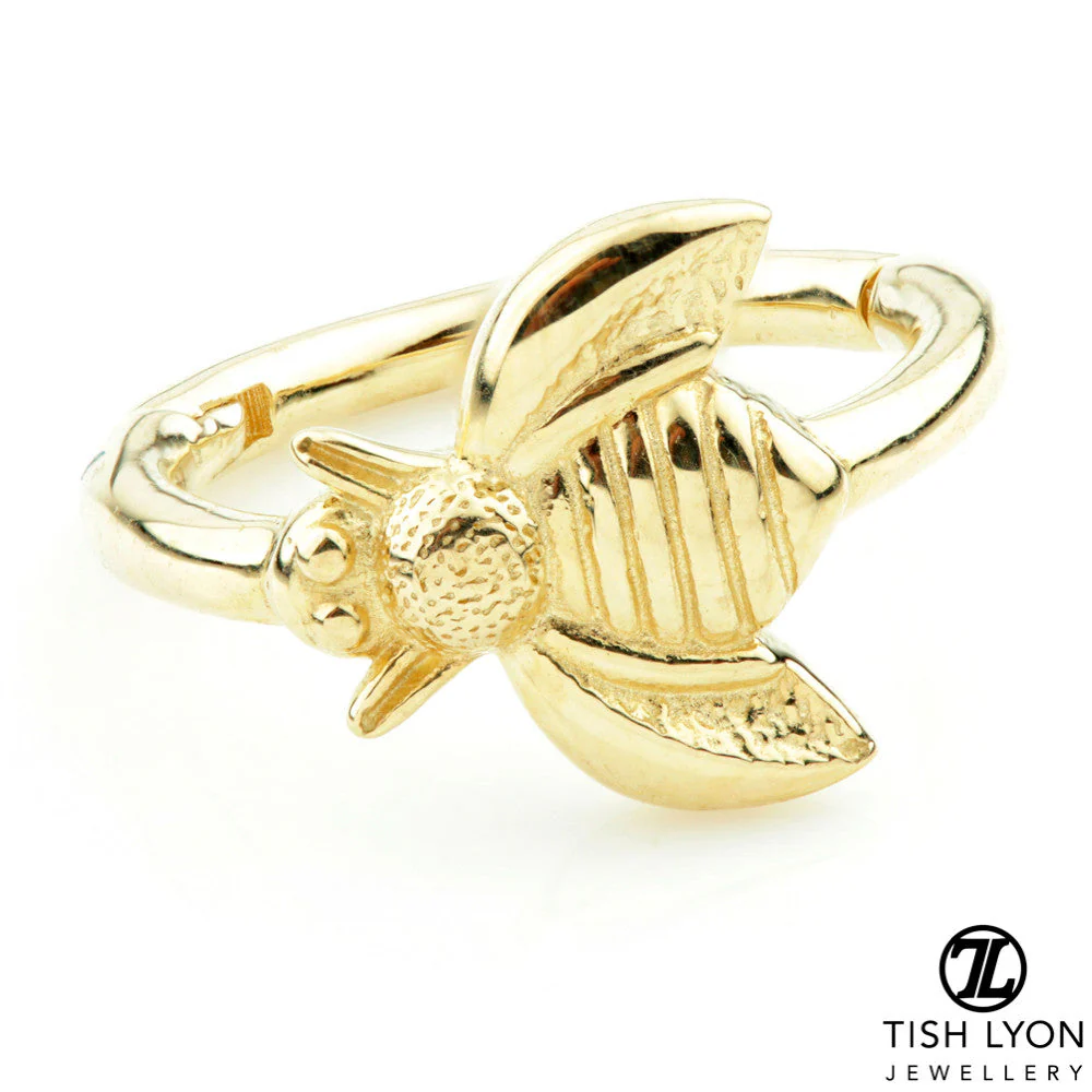TL - Gold Bee Hinge Segment Ring - Image 2