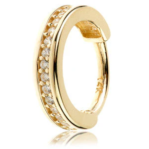 TL - Gold Channel Gem Hinge Ring - Image 2