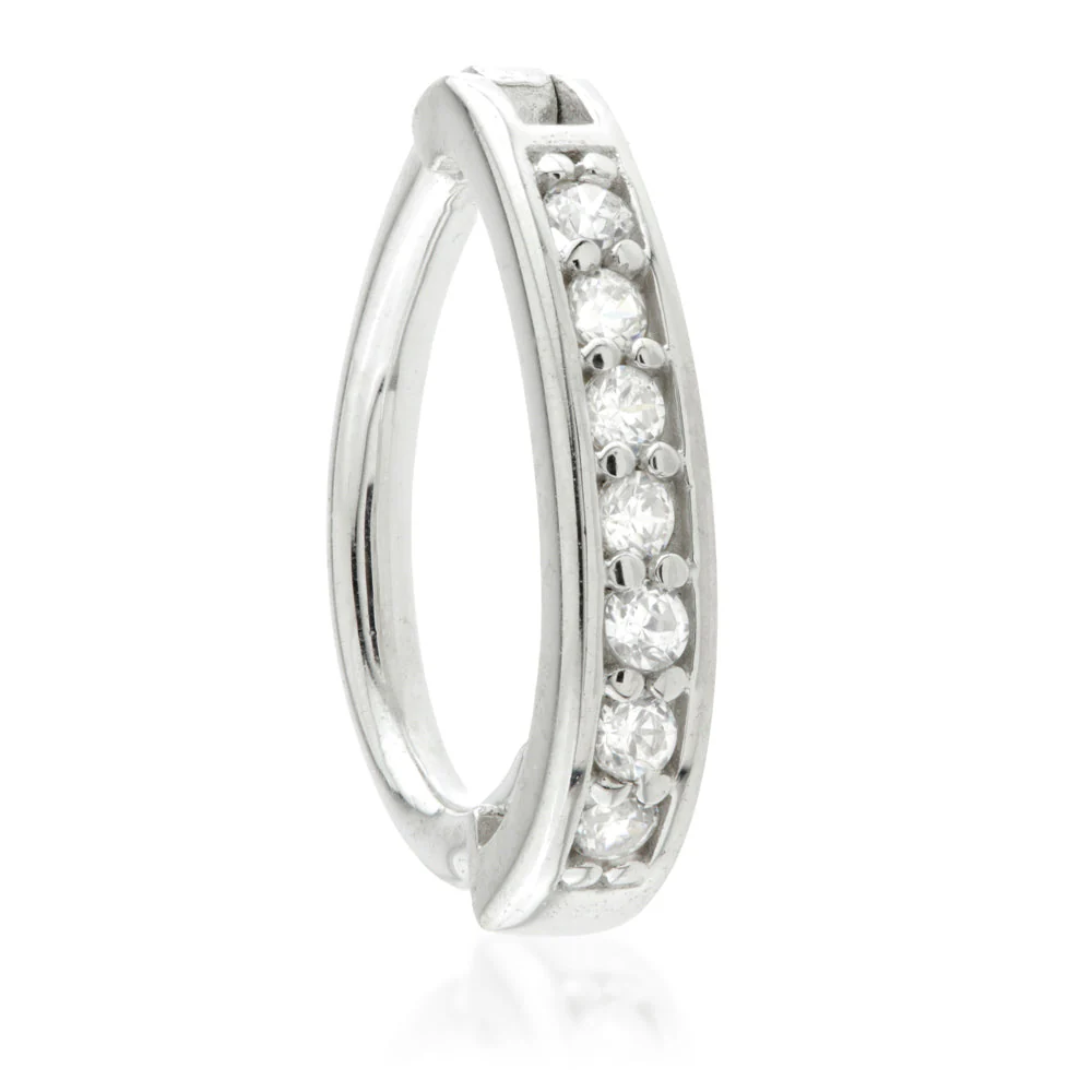 TL - Gold Channeled Jewel Oval Rook Ring - Image 3