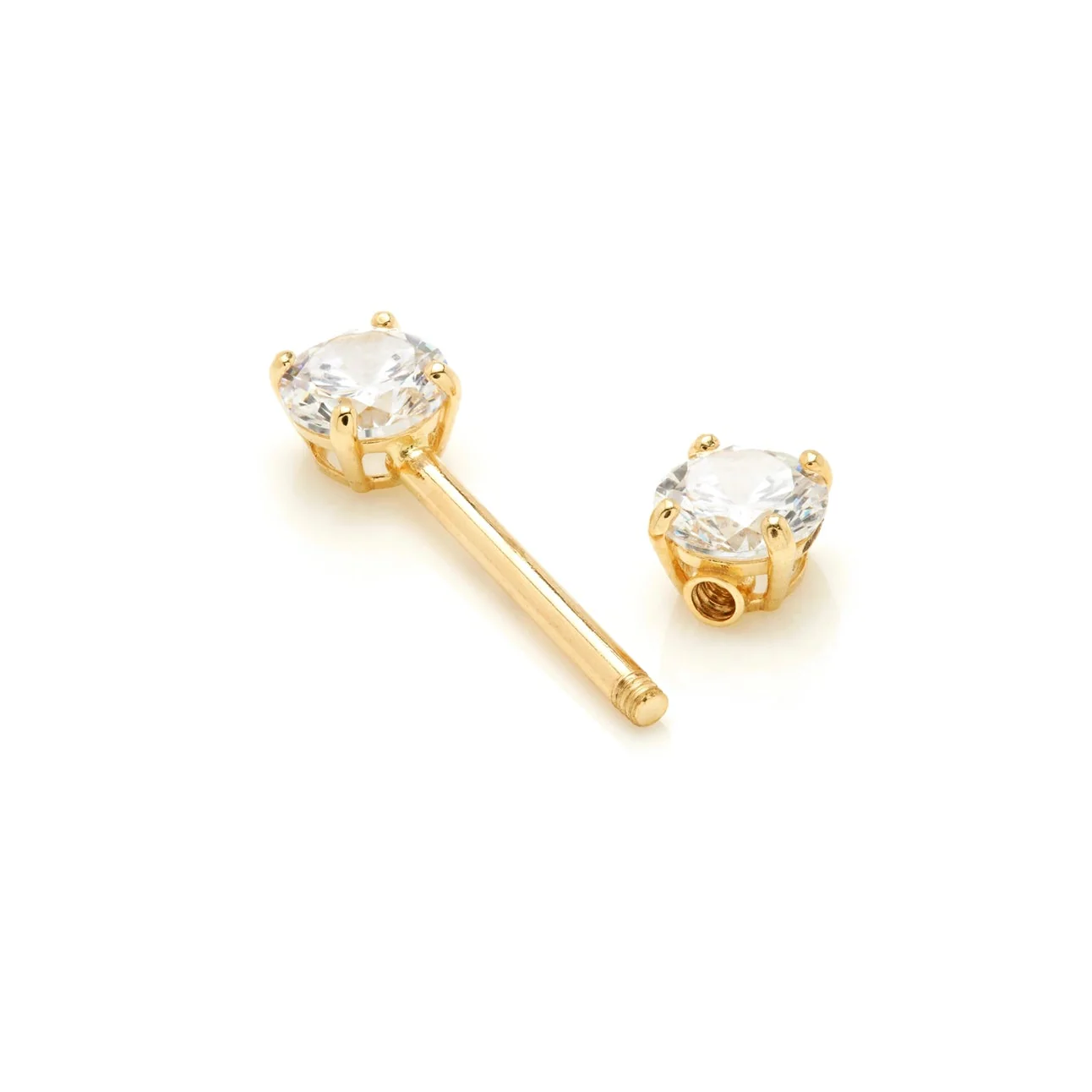 TL - Gold Gem Nipple Bar - Image 3