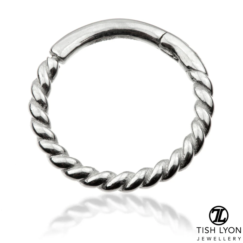 TL - Gold Rope Hinge Ring - Image 3