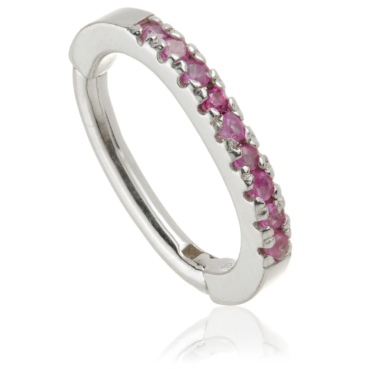 TL - Gold Ruby Pave Oval Rook Ring - Image 2
