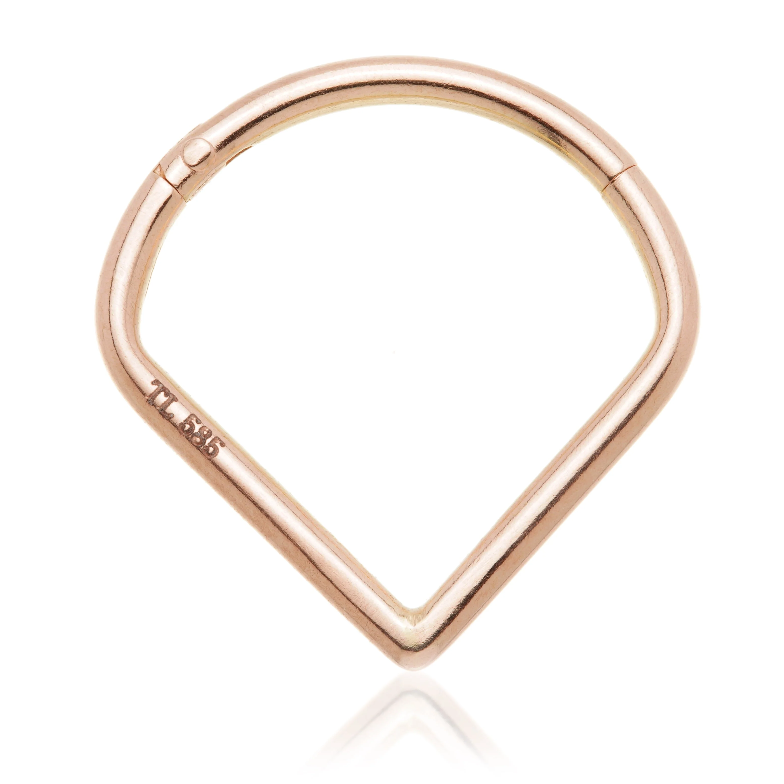 TL - Gold Wishbone Hinged Ring - Image 3